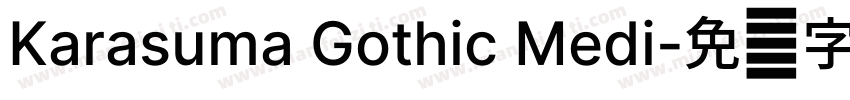 Karasuma Gothic Medi字体转换